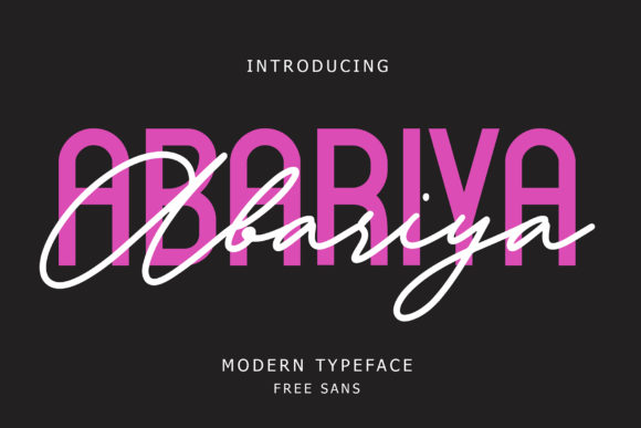 Abariya Font Pairing
