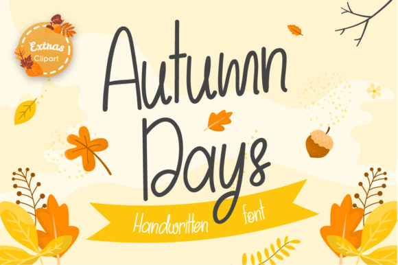 Autumn Days: A Handwritten Font That Captures the Warmth of Fall