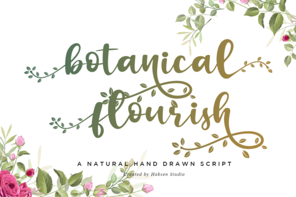 Botanical Flourish: Elevating Your Design with a Handwritten Elegance