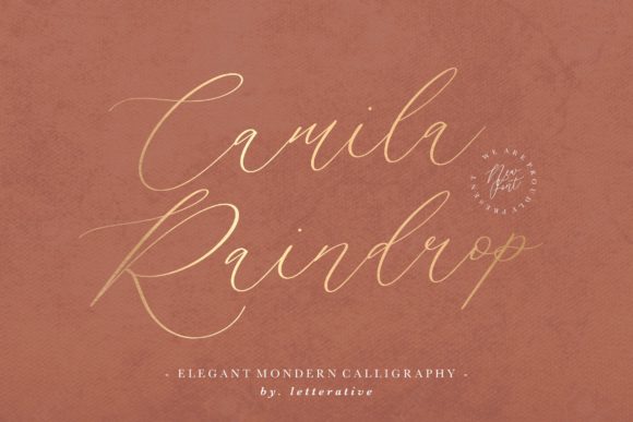 Camila Raindrop: Handwritten Elegance That Fits Real Projects