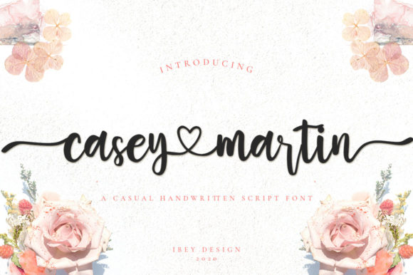 Casey Martin: A Handwritten Font That Balances Tradition and Modernity