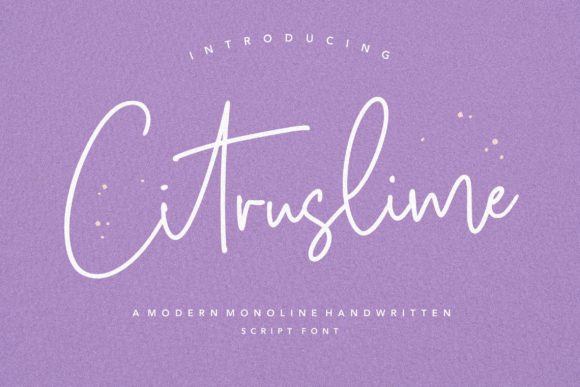 Citruslime: A Handwritten Font That Balances Artistry and Practicality