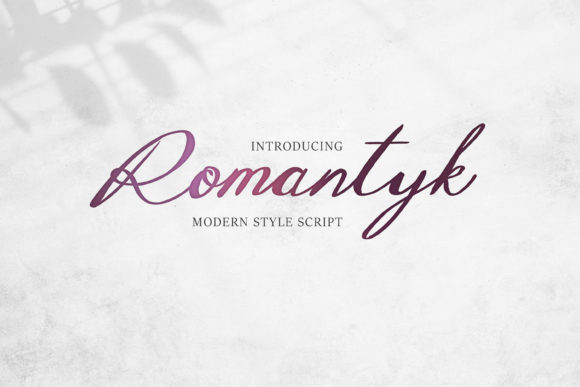 Discover the Beauty of Romantyk: A Handwritten Font with Modern Appeal