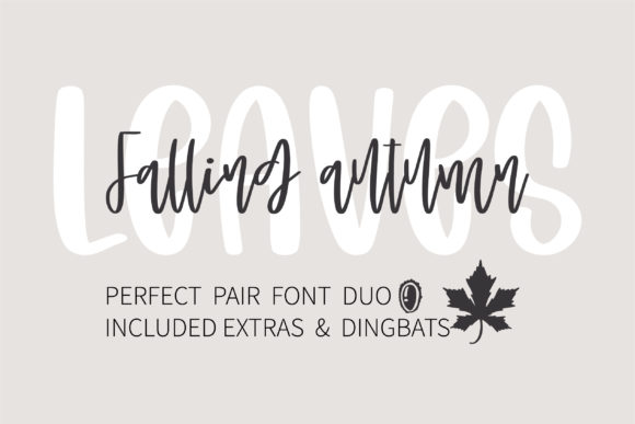 Falling Autumn Leaves: A Handwritten Font That Captures Seasonal Warmth and Timeless Elegance