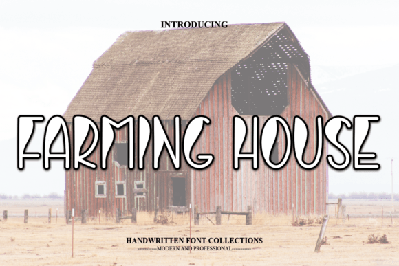 Farming House: A Sweet Handwritten Display Font