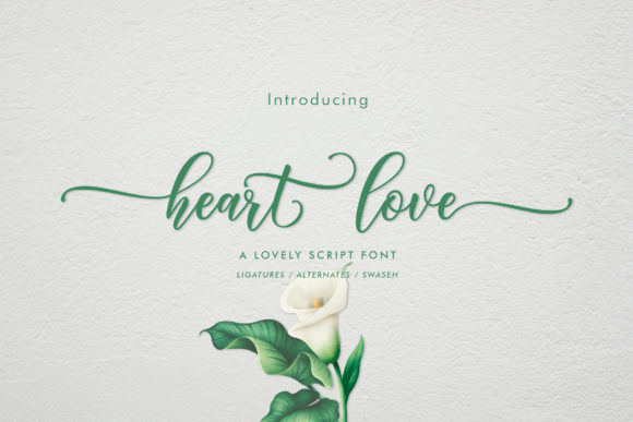 Heart Love Font: A Timeless Blend of Elegance and Calligraphy