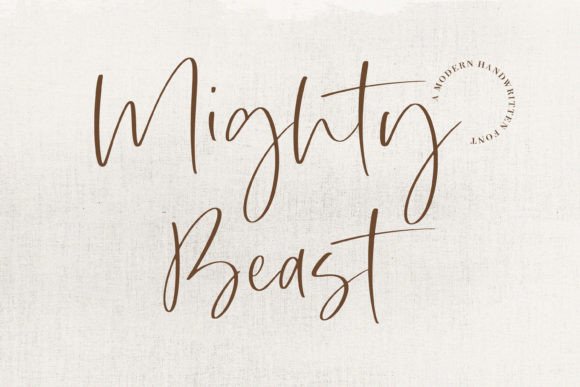 Mighty Beast: A Handwritten Script Font for Purposeful Design