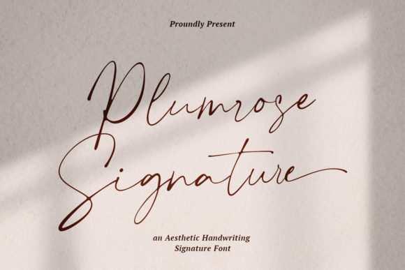 Plumrose Signature Font: Elegant Handwritten Style for Modern Design Projects
