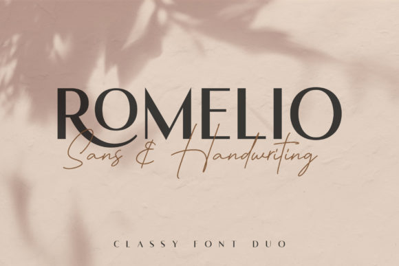 Romelio: A Dual-Style Font That Bridges Clean Typography and Human Touch