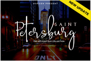 Saint Petersburg Duo: A Stylish Script Font for Modern Design